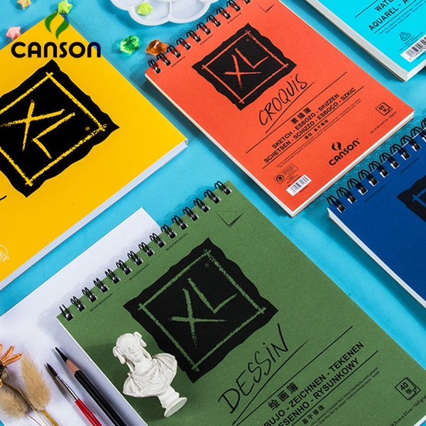 CANSON XL Series Paper Pad Book Art 16K Sketch Marker Pad Watercolor Book Acrylic Pencil Drawing Paper Book Art Supplies