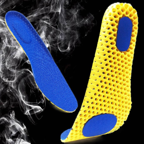 Sports Memory Foam Insoles Shock-Absorbant Insoles For Shoes Sole Mesh Deodorant Breathable Cushion Running Insoles For Feet Man Women Orthotic Insol