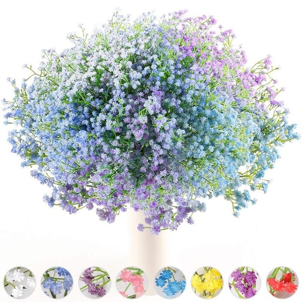 1-10pcs Babys Breath Artificial Flowers, Gypsophila Real Touch Flowers Fake Plants for Wedding Party Bouquet Festival Home Garden Gaming Room Bedroom