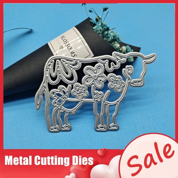 Cow Metal Cutting Dies Frame Diy Scrapbooking Photo Album Decorative Embossing Paper Card Crafts Die