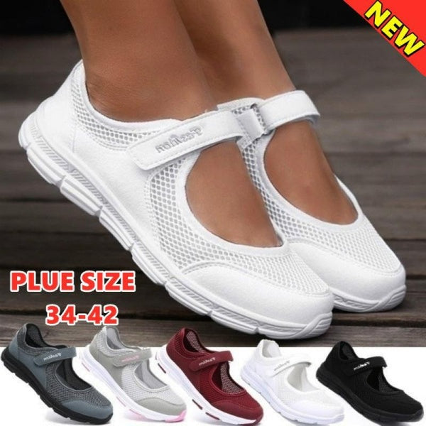 Printemps été femmes baskets décontractées maille chaussures respirantes chaussures de Fitness marche chaussures de course (taille 35 ~ 42)