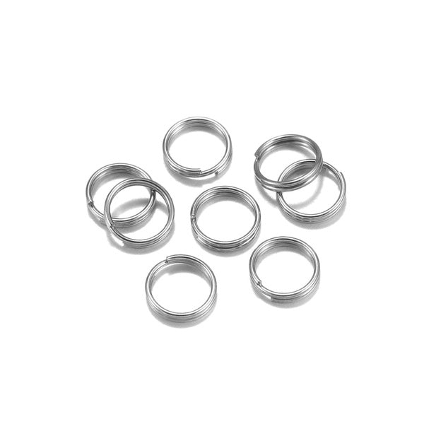 100pcs-lot 5-15mm Stainless Steel Double Loops Split Jump Rings Fit Key Chain Connectors For Jewelry Making Supplies Accessories Matron Inn