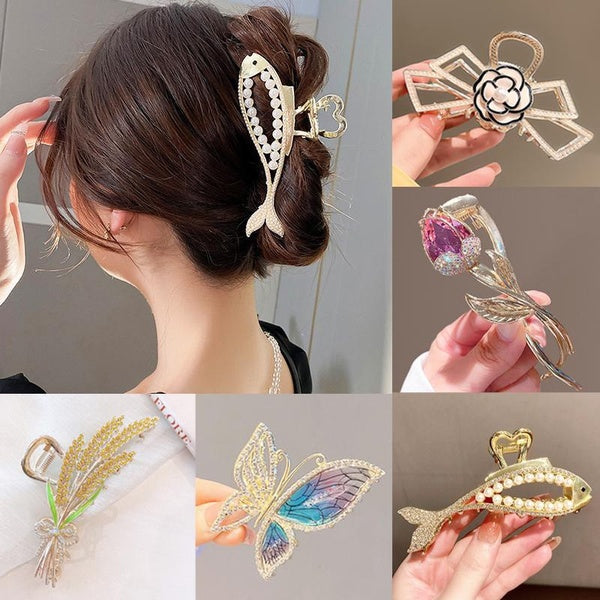 New Korean Flower Hairpin Butterfly Hair Accessories Birthday Gifts for Fashion Girls