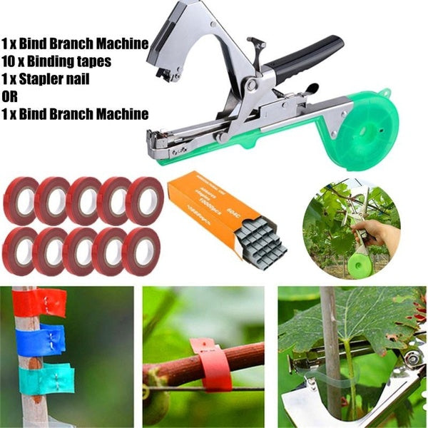 Plant Tying Machine Vineyard Gardener Garden Tools Vines Plants Branch Hand Tying Binding Machine Minced Vegetable Tape Tool Tapener