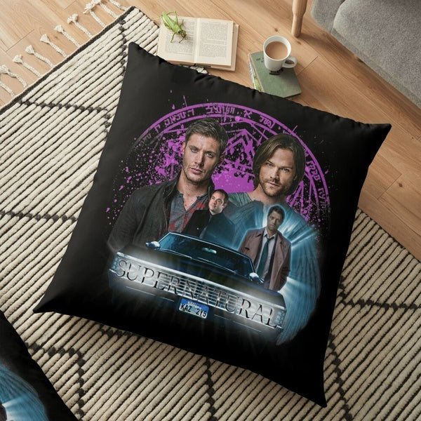 Supernatural the Roads Journey Square Pillow Case Sofa Decorative Throw Pillow Cushion Cover Home Accessories