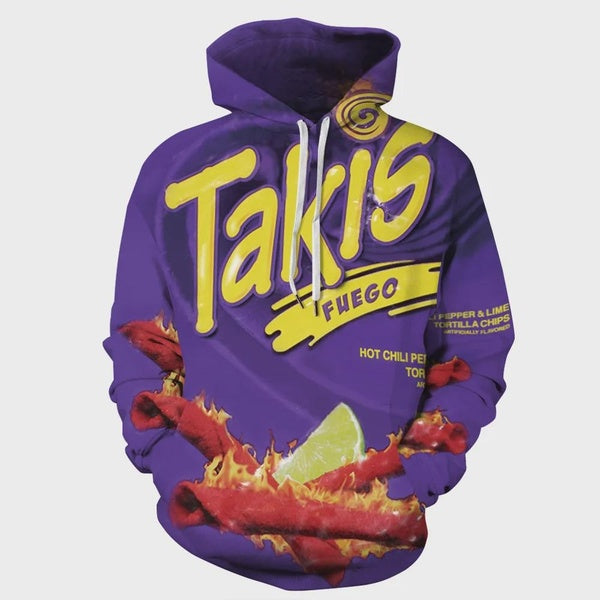 Cheetos Flamin Hot Takis 3D Printed Hoodie Men Women Fashion Sweatshirt Pullover