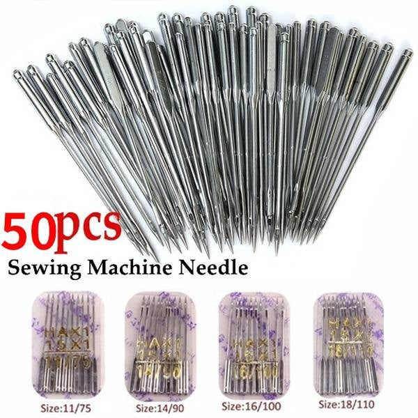 50PCS Home Sewing Machine Needle 11-75,12-80,14-90,16-100,18-110 fit for Singer []