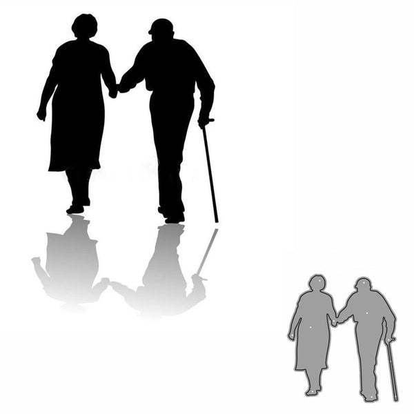 Old Men Metal Cutting Dies Cut Stencils for Scrapbooking Album Decorative Embossing Paper Dies for Card Making