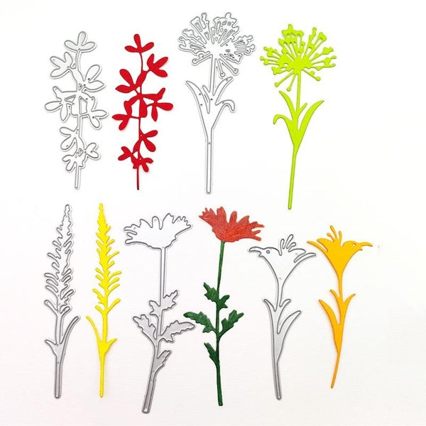 Fleur meurt Scrapbooking matrices de découpe en métal pour la fabrication de cartes en papier gaufrage matrices artisanat