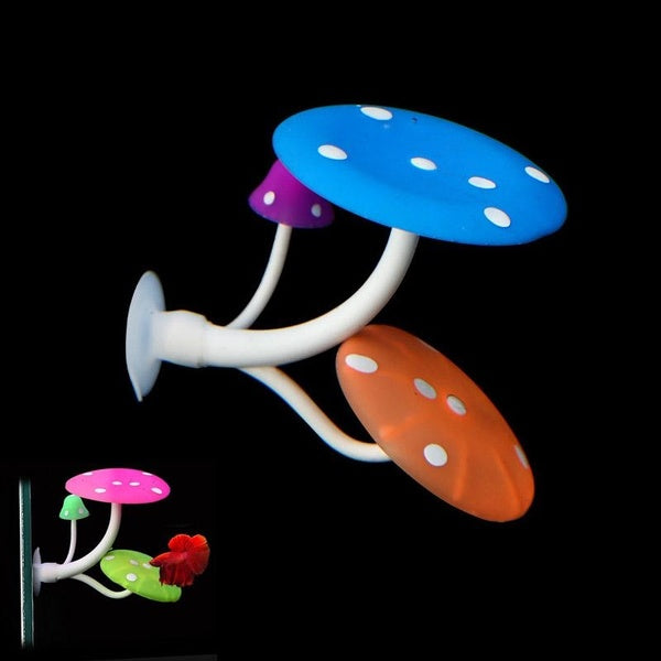 Colorful Resin Mushroom Goldfish Spawning Rest Decoration Aquarium Landscaping Fish Tank Accessories Fishbowl Shrimp Reptile Pet