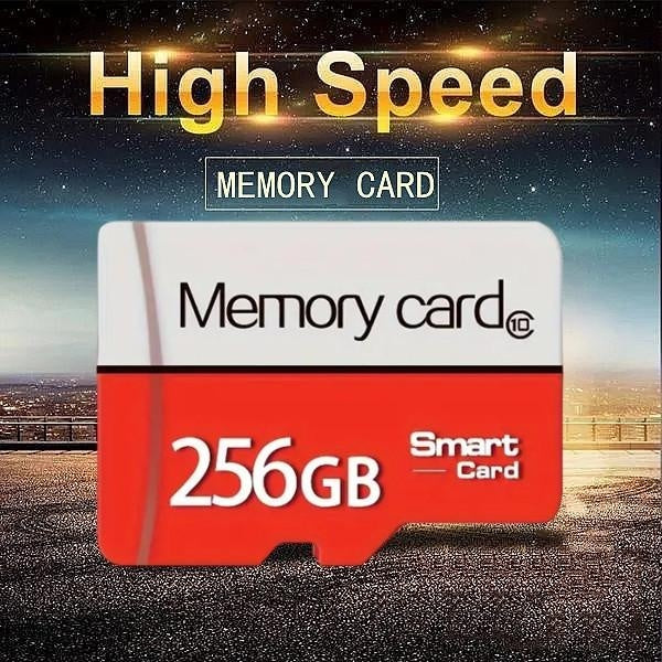 High speed memory card 512GB-256GB-128GB - Level 10 TF card adapter, U3 compatible with high-definition cameras, smartphones, PCs, headphones, and PS
