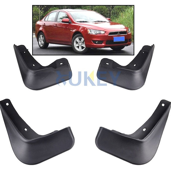 4pcs-set Tire Mud Flaps Splash Guards Front Rear For Mitsubishi Lancer 2008-2013 Sedan Mudflaps Mudguards Fender Wheel Styling