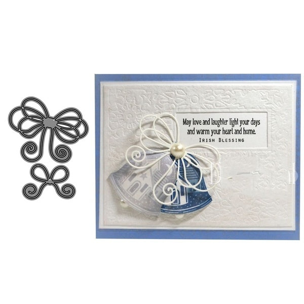 2pcs-lot Bow Metal Cutting Dies Scrapbook Paper Craft Decoration Dies Stencil for Album Card Making Knife Punch