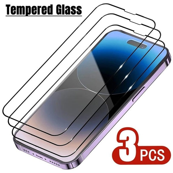 3PCS Tempered Glass for IPhone 13 12 Mini 11 Pro MAX Screen Protector for IPhone 15 14 Pro Max X XR XS Max Protective Glass