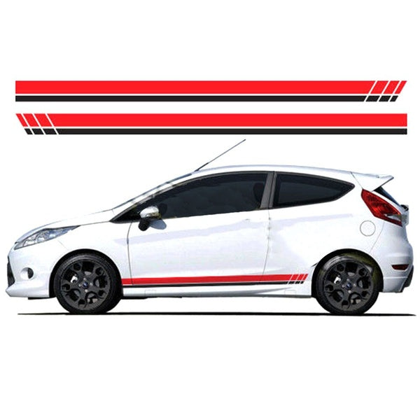 for Ford Fiesta side racing stripes 012 decals stickers graphics vinyl ST RS sport jx-07