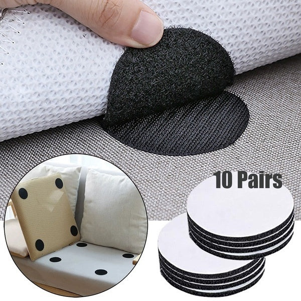 10Pairs Strong Self adhesive Fastener Dots Household antiskid sticker Hooks and Loops Sofa carpet Sheets fastener Velcros adhesive