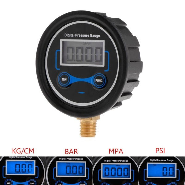 0-200PSI LCD Digital Tire Pressure Gauge Car Auto Motorcycle Tyre Air PSI Meter 1-8" NPT