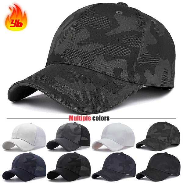 Classic New Fashion Outdoor Sport Baseball Cap Casual Cotton Snapback Hats Men Women Sunscreen Breathable Mesh Style Design Suitable for golf, drivin