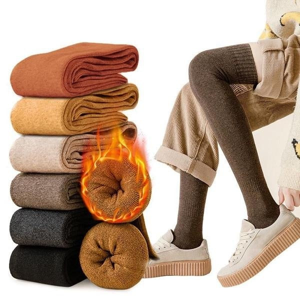 Women's Thigh High Socks Thick Fashion Warm Socks Over The Knee In Autumn and Winter Long Ladies Winter Socks Long Thigh High Socks