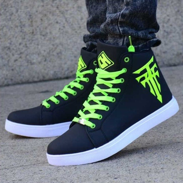 Men's Sneakers Comfortable Skateboard Shoes Casual Sneaker High Top Shoes Students Shoes Basketball Shoes Men's Sports Flats Shoes Walking Shoes Big
