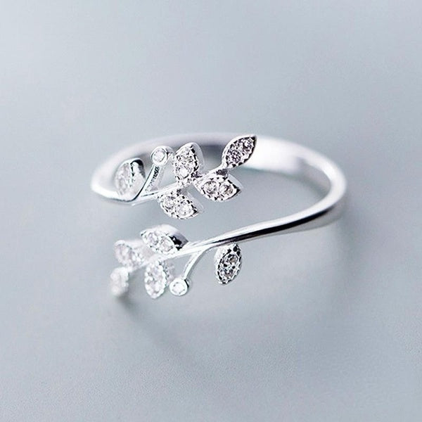 niche de mode exquise charmante zircone antique stong bague en forme de feuille index féminin anillos mode bijoux faits à la main cadeaux