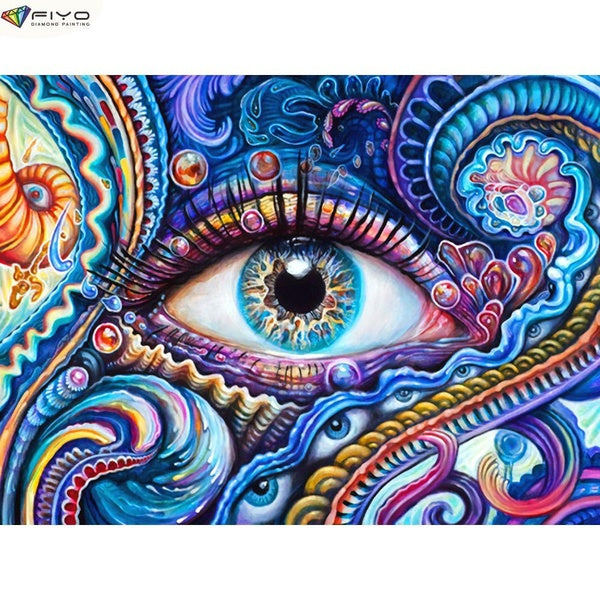 Abstract Art DIY 5D Diamond Painting Full Drill with Number Kits Home and Kitchen Fashion Cross Stitch Embroidery Paintings Canvas Pictures Wall Deco