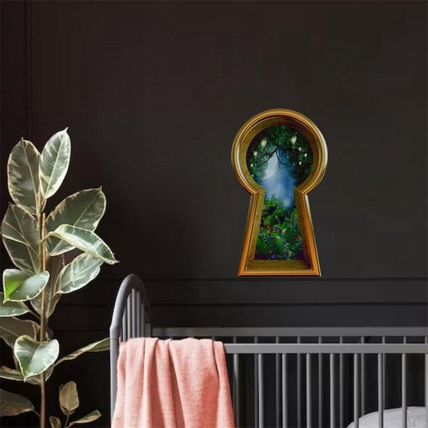Fantasy Keyhole Wall Decal PVC Stickers for Home Decoration