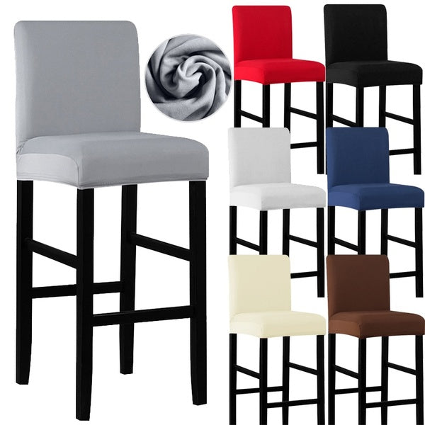 High Stretch Bar Stool Cover Pub Counter Stool Chair Slipcover for Dining Room Cafe Barstool Slipcover Removable Furniture Chair Seat Cover