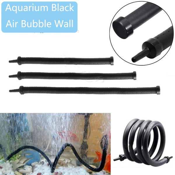 Aquariums réservoirs de poissons pompe hydroponique diffuseur d'oxygène tuyau à bulles noir Air pierre réservoir de poissons fournitures