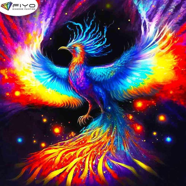 FIYO Colorful Peacock Diamond Painting Kits For Adults DIY 5D Diamond Mosaic Diamond Painting Home and Kitchen Fashion Canvas Pictures Wall Decoratio