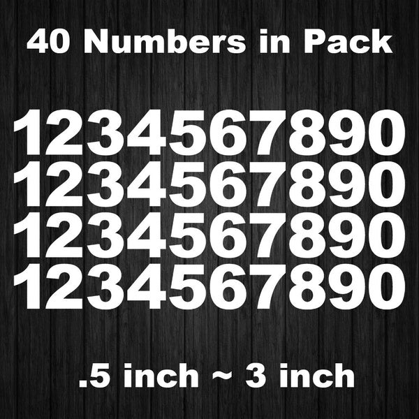 Mailbox Address locker Numbers Decal Vinyl Sticker Window Door Wall Sign Decals
