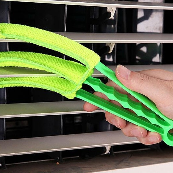 1PC Multifunctional Microfibre Shades Blinds Cleaner Brush Louvers Window Shades Air Conditioner Duster Clean Brush OK 0823