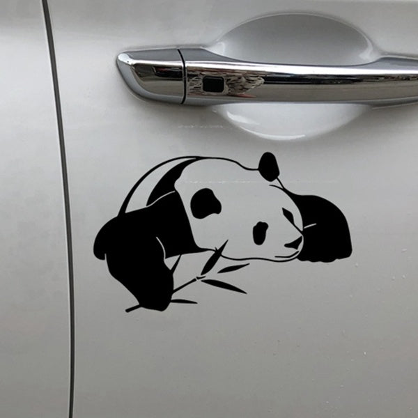 20CM*12CM Lazy Panda Lovely Decorate Vinyl Decal Car Door Accessories Car Sticker