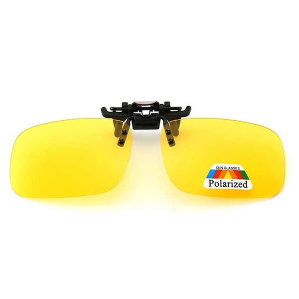 MAXJULI Car Driver Goggles Anti-UV Polarized Sun Glasses Driving Night Vision Lens Clip On Sunglasses Interior Accessories 8501