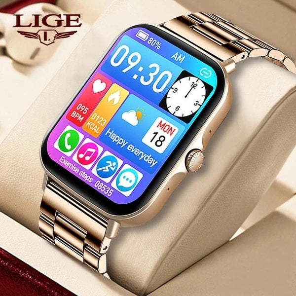 LIGE nouveau cadran appel montre intelligente hommes 2023 pleine touche température corporelle sport Fitness Tracker étanche hommes Smartwatch femmes