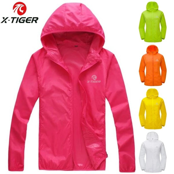 X-TIGER Sun protection jacket Windbreaker Hoodie Skin Clothing Ultra Light Thin Breathable Packable Outdoor Cycling Jacket