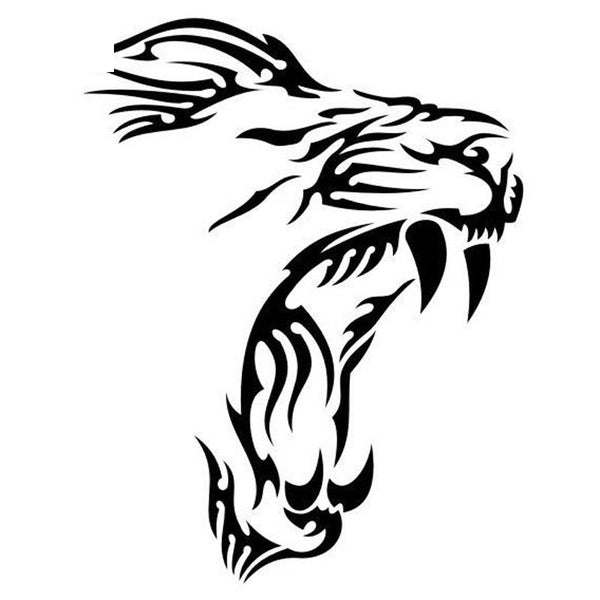 13X16CM Yawn Lion Funny Vinyl Decals Motorcycle Car Stickers Car-styling S6-2071