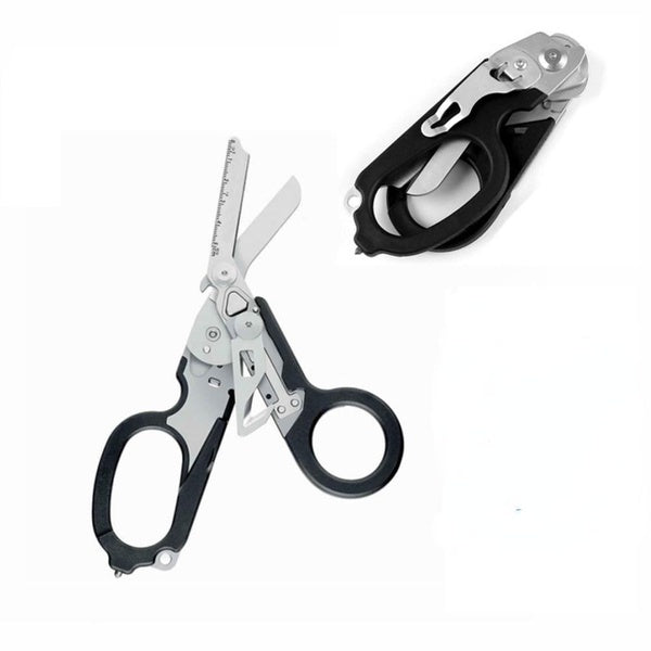 Multifunction First Aid Tactical Folding Scissors Outdoor Survival Tool Combination Tactical Scissors