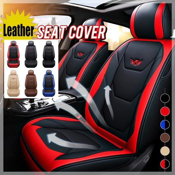 New Luxury Universal Car Seat Mat 5D PU Leather Front Seat Cover Waterproof Breathable Car Seat Protector Cusion
