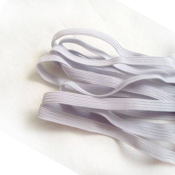 4meters 1-4"(6mm) Black Elastic Band White Flat Elastic Ribbon Costume Bags Elastic Rubber Webbing DIY Sew Accessories Face Mask Elastic Band