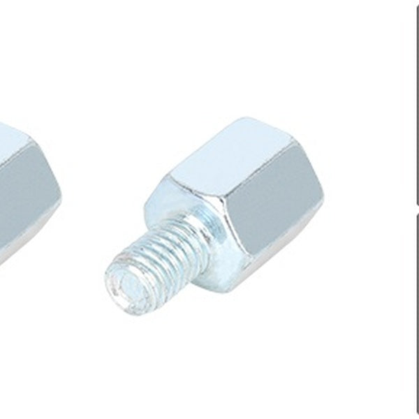 2pcs 10mm LH to 8mm RH Rearview Mirrors Adapter Silver Tone for Motorcycle Bike