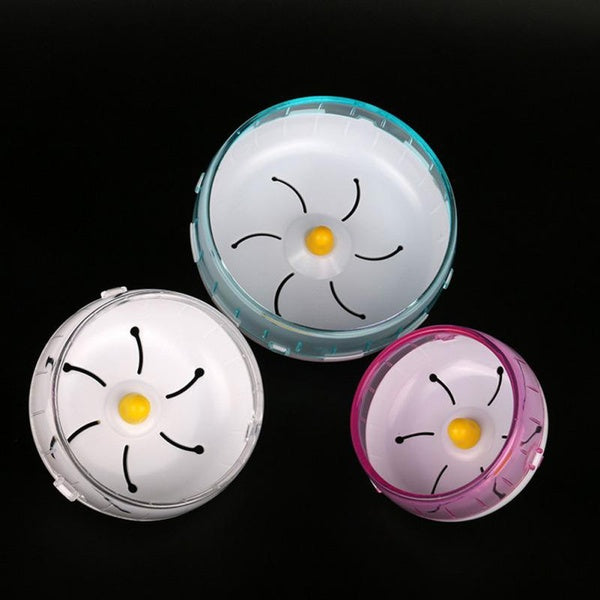 3 Size Hamster Running Disc Toy Silent Small Pet Rotatory Jogging Wheel Small Pets Sports Wheel Toys Hamster Cage Accessories