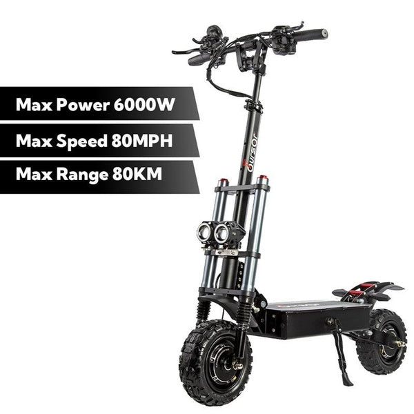 60V6000W dual wheel drive adult foldable off-road electric scooter