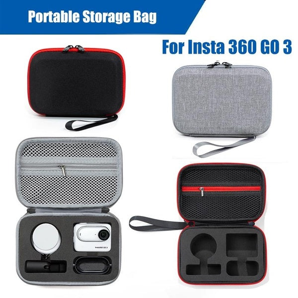For Insta 360 GO 3 Storage Bag Portable Carrying Case Handbag Travel Action Camera Protective Box Camera Accessories Matron Inn