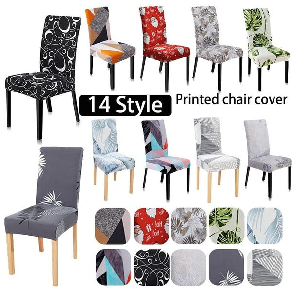1PC Home Living Printed Elastic Chair Cover Removable and Washable Set of Spandex Elastic Chair Cover Household Furniture Protective Cover