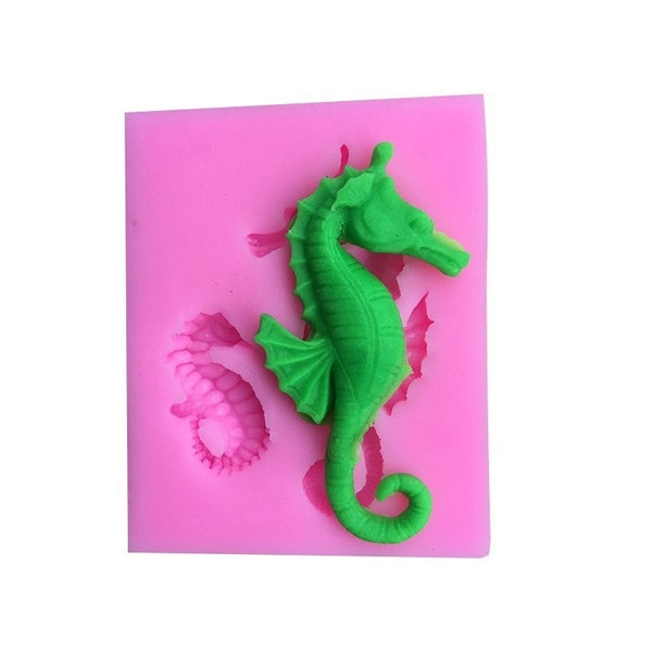 New 1PCS Sea Horses Charms Pendant Craft DIY UV Resin Liquid Silicone Molds for Earring Necklace Decorations Making Jewelry