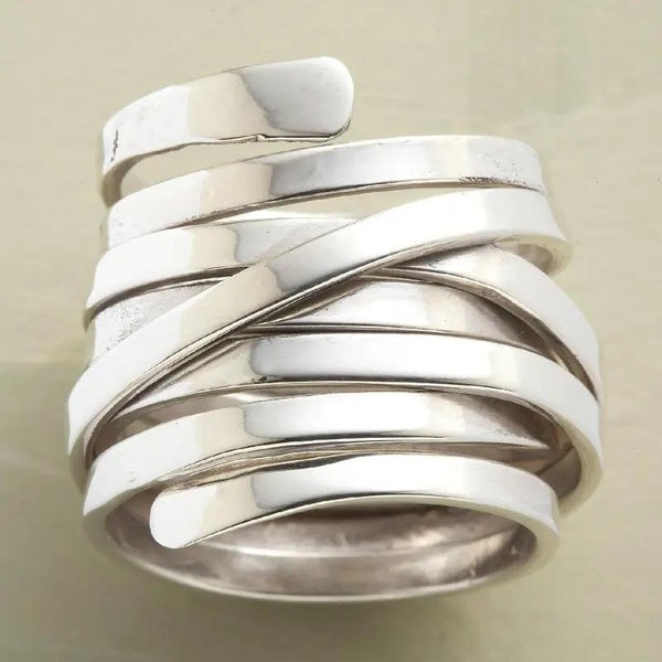 Multilayer Design Intertwined Rings for Women Statement Fashion Rings Jewelry