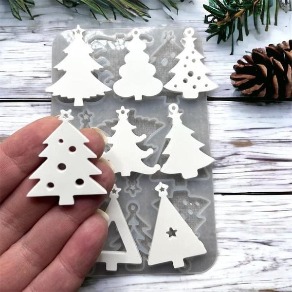 Christmas Mold for Keychains Gift Tags Making