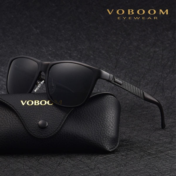 Voboom Aluminium HD Polarized Sunglasses Men Driving Fishing Mirrored Eyewear