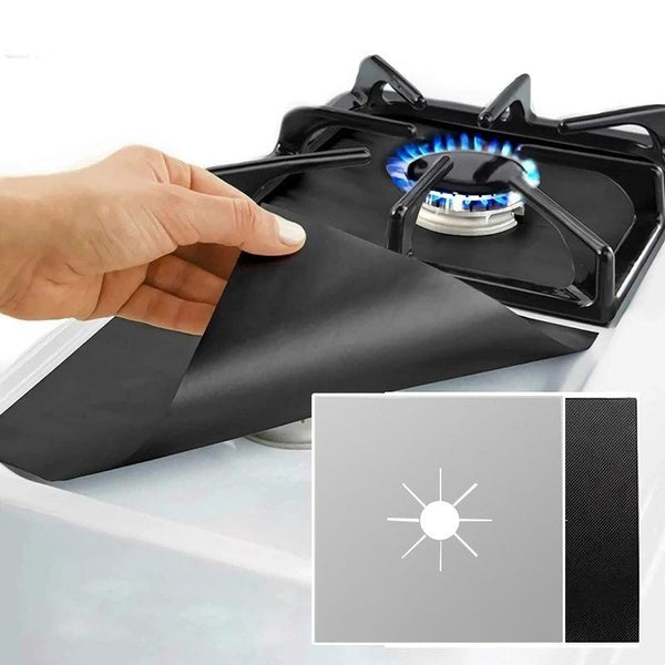 1-2-4pcs Gas Stove Protectors Cooker Cover Liner Clean Mat Pad Gas Stove Stovetop Protector For Kitchen Cookware Accessories